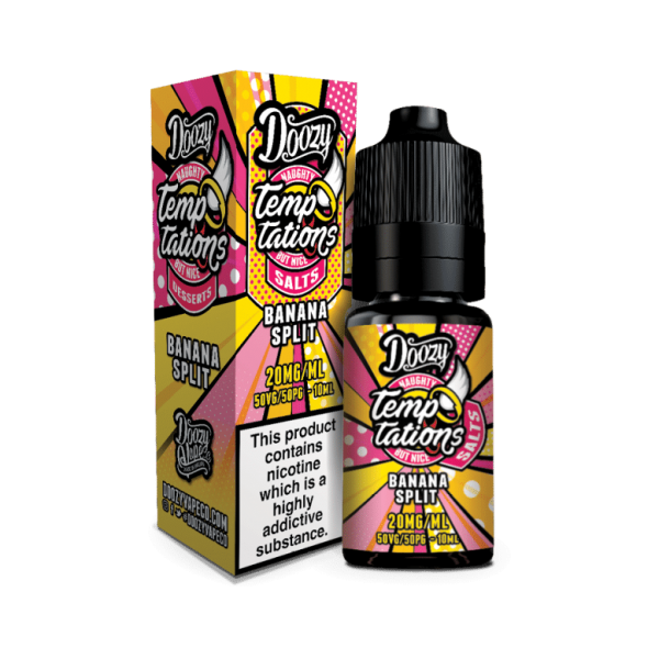 Banana Split Doozy Vape Co Temptations Nic Salt